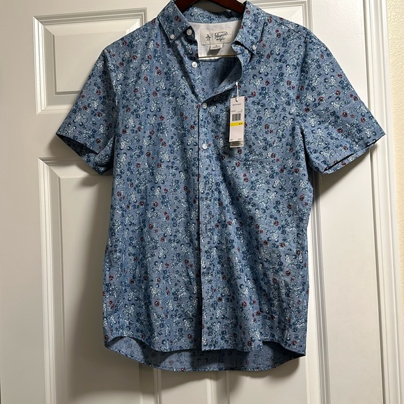 Original Penguin Other - Original Penguin Floral Button Down Shirt Medium M NEW NWT